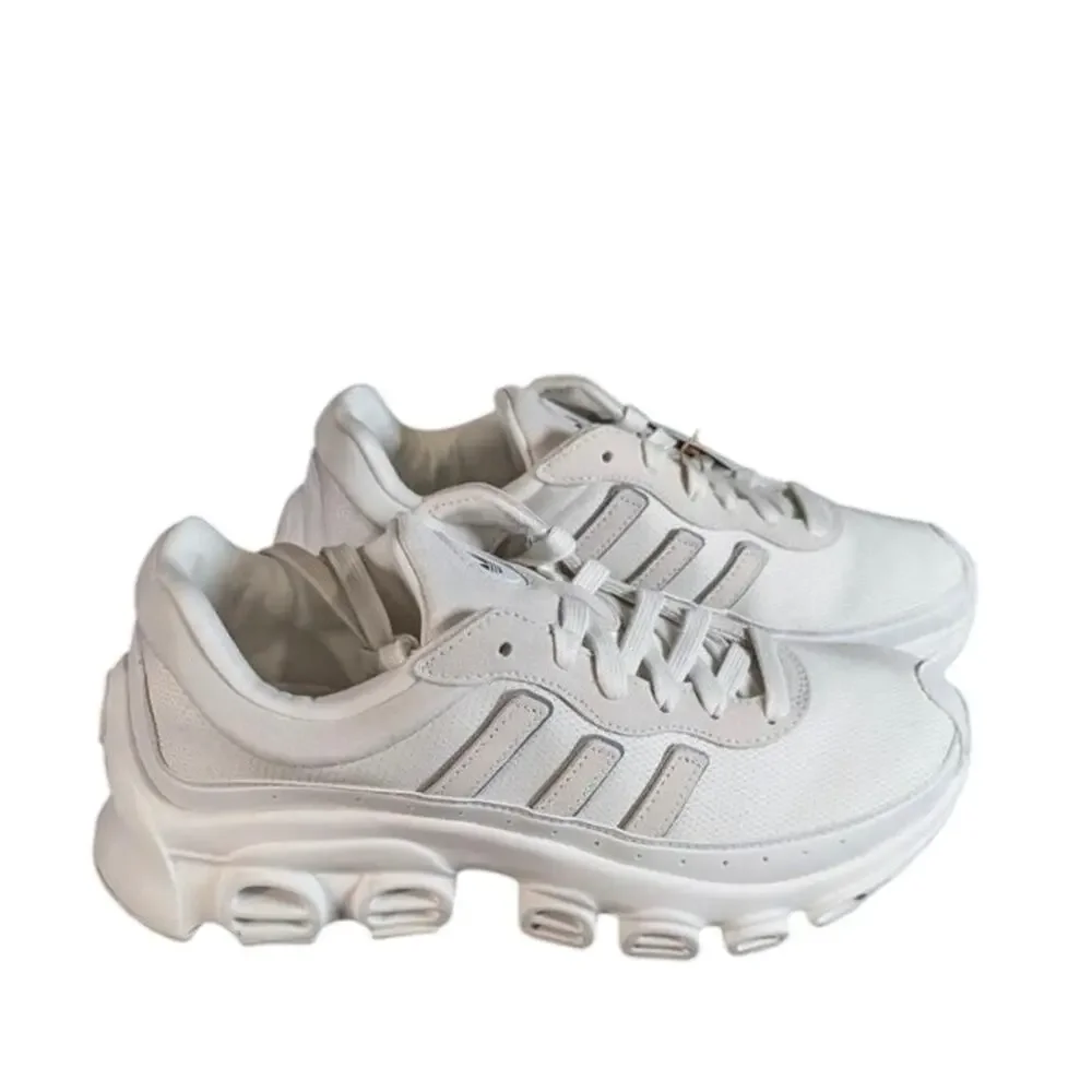adidas AdiFOM Megaride Shoe Crystal White Black Siver Casual JUNIOR 6.5 NEW